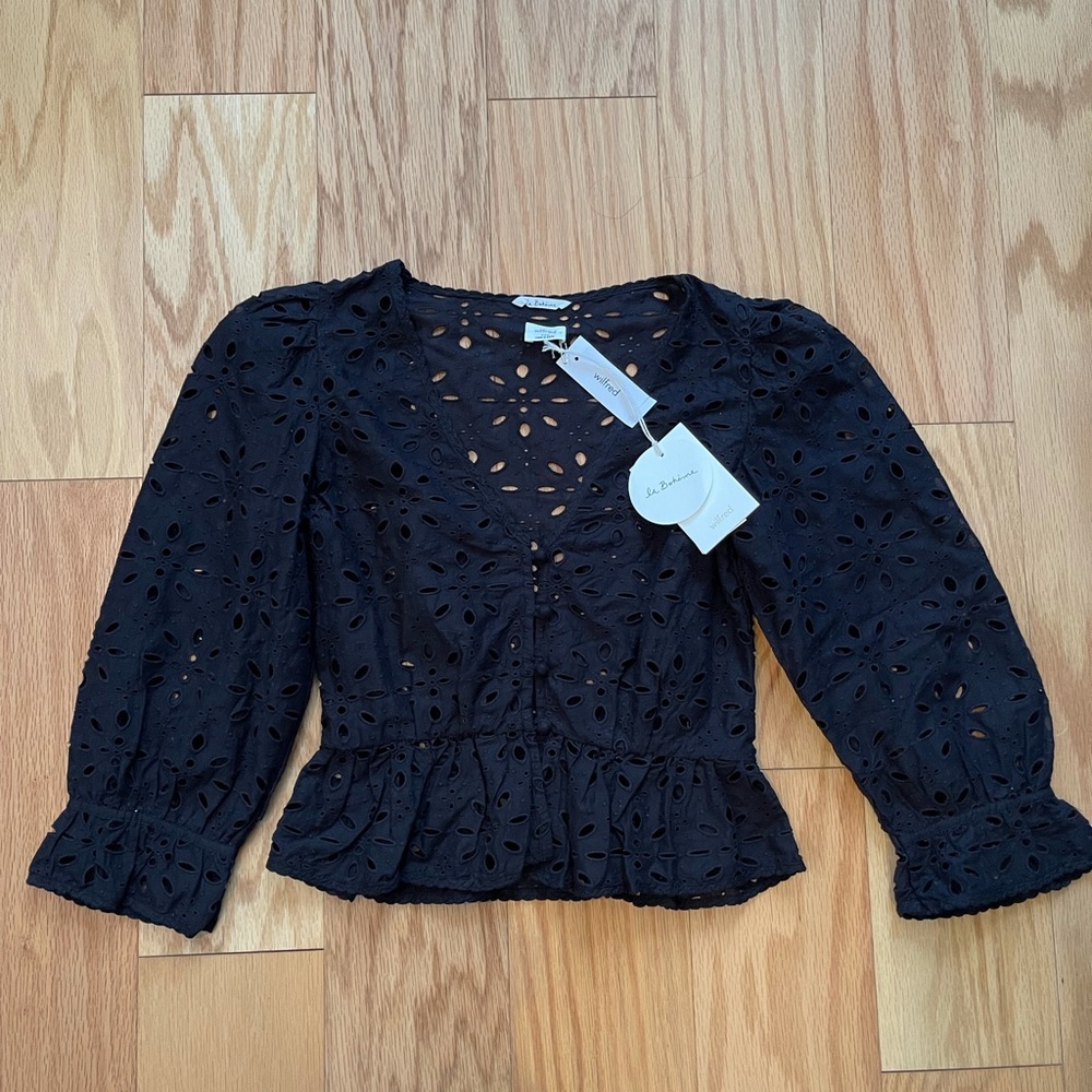 Aritzia Eyelet Blouse